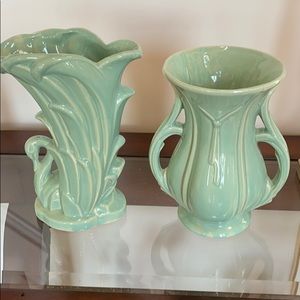 McCoy vintage vases - Aqua Set